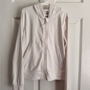 Athleta Girls Off-White Zip-Up Jacket